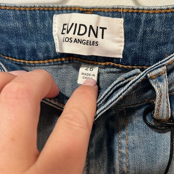 NWT EVIDNT Los Angeles Track Trim Slim Denim - Size 26 - Picture 3 of 5